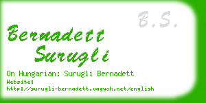 bernadett surugli business card